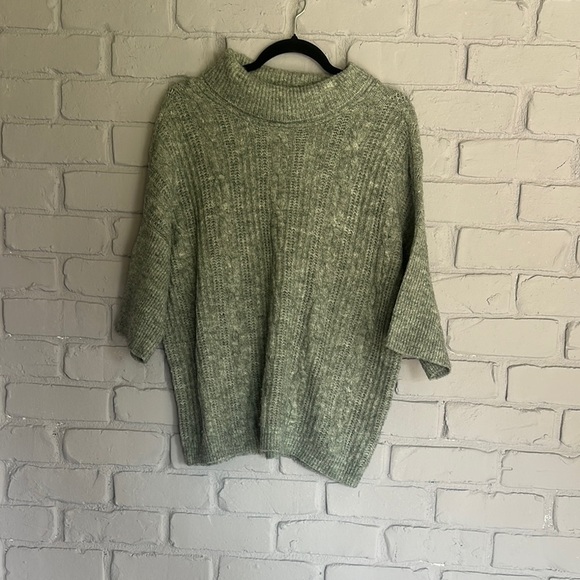 NWOT Democracy Green Cowl & Turtleneck Sweaters size S - Picture 1 of 5